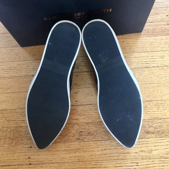 ALEXANDER SMITH LONDON STUDDED LEATHER SNEAKERS - Picture 6 of 6